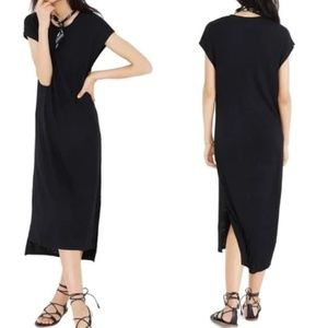 Madewell Muscle Midi Dress Black M